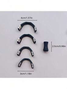 Magnetic Nose Dilator Strips - External Strip For Breathing, Ideal For Both Men And Women, Enhances Passage, Magnetic Nose Band|Adjustable Nose Strip|Soft Texture - 黑色擴展器+50條鼻貼 - 查看 2