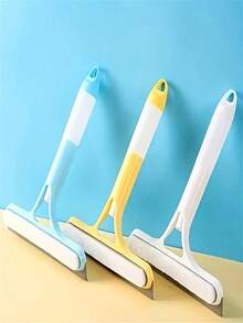 3-In-1 Multifunctional Glass Cleaning Tool With Spray Function, Handheld Window, Tile, Windshield, Mirror Cleaning Device, Suitable For Home And Bathroom Use, Spray Liquid, Squeegee, Cleaning Brush, Handheld Wiper, Bathroom Mirror Cleaner, - A - View 6