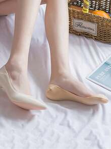 Women's Ultra-Invisible Thin Silicone Non-Slip Low-Cut Solid Color Socks, Suitable For Summer Pairing With High Heels And Loafers - Multicolor - View 9