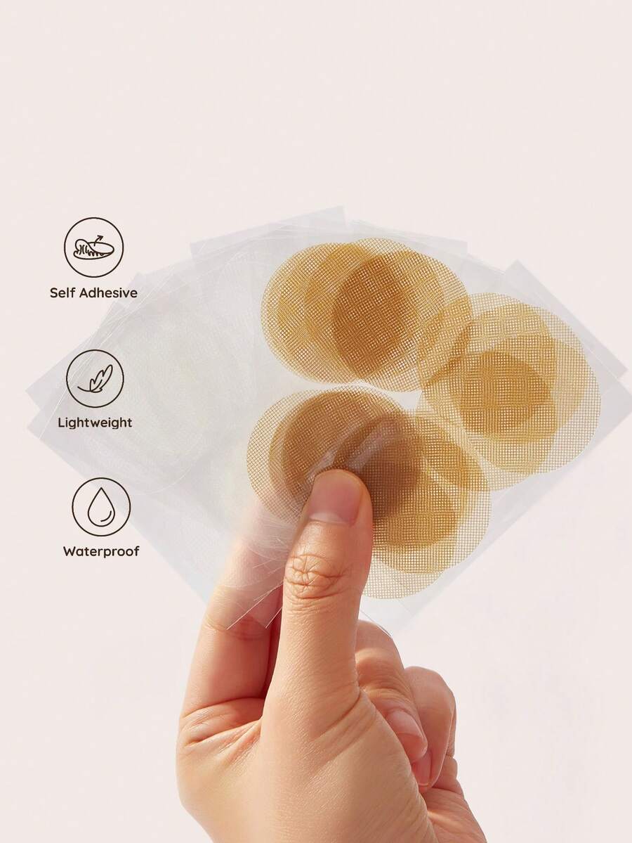 Lignisse Men's PE Nipple Covers, Invisible No Show Nipple Stickers, Anti Embarrassment Chest Pasties, Sweatproof Adhesive Pads For Shirt, Gym, Running & Daily - Multicolor - View 1