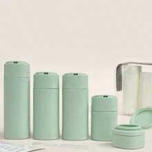 6pcs/Set 15ml/50ml/80ml/100ml Nordic Color Cosmetic Dispenser Bottle Set Travel Shampoo Lotion Body Wash Face Cream Empty Bottles - Multicolor - View 5