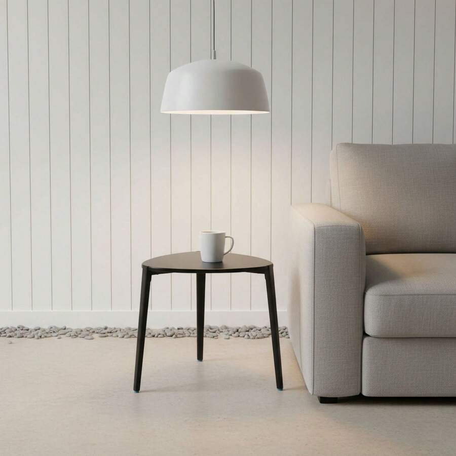 KIWI MOBLEKIT | Wooden And Metal Side Tables For Living Room Or Bedroom, Modern Functional Tables With Different Shapes And Heights, Fixed Or Folding Options For Home - Negra 48 公分 – 梯形 - 查看 1