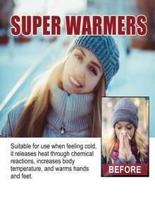 Winter Full Body And Foot Warmers - Ideal For Skiing, Ice Skating, Cold Weather Camping. Perfect Gift For Easter, Mother's Day, Women's Day And Independence Day. Used For Warming Hands, Feet, Chest And Back, Suitable For Outdoor Use, Large Hand Warmers And Body Warmers, Long-Lasting, High-Efficiency Warmers, Designed For Winter And Outdoor Work, Cold Protection, Physical Heating Warmers - A - View 4