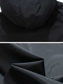 Men's Spring/Autumn Casual Fashion Jacket Outdoor Hiking Sports Top Black - Black - View 5