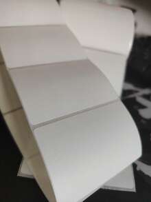 100 piezas Etiquetas de alimentos en blanco impermeables y removibles para congelador, cocina, despensa y frascos - 60*40 mm - Ver 2