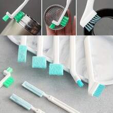 Household Gap Cleaning Brush Set, Small Detail Cleaning Brushes, Gap Cleaning Tool Kit, Suitable For Narrow Gaps, Corners, Window Tracks, Cars, Bottles, Keyboards, Kitchen, Bathroom, Etc. - Multiple Styles - View 3