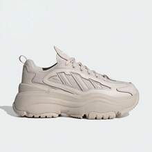 Adidas Originals OZGAIA Mesh Synthetic Leather Low-Top Casual Shoes For Women - Baby Pink - View 7