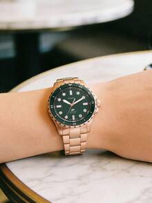 FOSSIL 休閒日常手錶：石英平滑機芯，適合週末與工作，優雅設計 ES5371 - 玫瑰金 - 查看 4