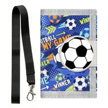 1pc Multifunctional Portable Snap-Button Tri-Fold Wallet, Halter Wallet With Detachable Lanyard, Card Holder With Zipper Coin Pocket, Multiple Card Slots And ID Window, Everyday Portable Wallet - Multicolor - View 14