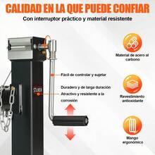 Stanew 5000lb Manual Jack Trailer Support - A - View 5