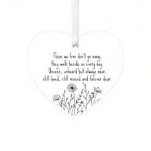 Regalo de condolencias, regalo de pésame, regalo conmemorativo, recuerdo de duelo, decoración de acrílico para el duelo, corazón de acrílico, adorno en memoria - Multicolor - Ver 8
