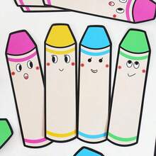 10pcs Pencil Shaped Lucky Cards DIY Erasable Handwritten Cards 4 Colors Suitable For Classroom Home Teaching Aid Back To School Essential - Multicolor - View 7