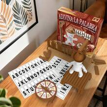 1SET Executioner Riddle Game, Multiplayer Mystery Word Thinking Entertainment Game, English & Spanish Version Optional, Family Board Game Toy, Perfect Party Game For Holiday, Birthday Gathering, Ideal Gift Recommendation - 彩色 - 查看 3