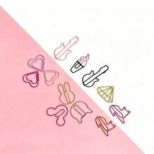 RIMEMO 30PCS Colorful Electroplated Metal Paper Clips Assorted Shape Bookmark Clips For Journal Planner Office School Supplies Stationery Organizer Decorative Holder Desk Accessories Back To - View 7