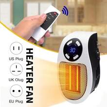 350W Portable Electric Heater | Small Room Heater With Remote Control | Mini Radiator, Quiet And Energy Efficient For Home, Bedroom Or Office | Oscillation Function, Timer And Overheat Protection - White - View 4