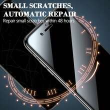 XINHONGYU 5片裝隱私全螢幕柔性水凝膠螢幕保護貼，相容 Galaxy S25/ S25 Plus/ S25 Ultra/ Galaxy S24 Ultra/ S23/ S22/ S21/ S20 Ultra/ S22plus/ S22ultra/ S23plus/ S24plus（非鋼化玻璃） - 黑色 - 查看 3