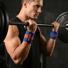2pcs/Set Weightlifting Compression Wrist Wraps, Squat, Row, Dumbbell, Strength Training, Bench Press, Deadlift, Fitness Wrist Support For Men And Women - Multicolor - View 4
