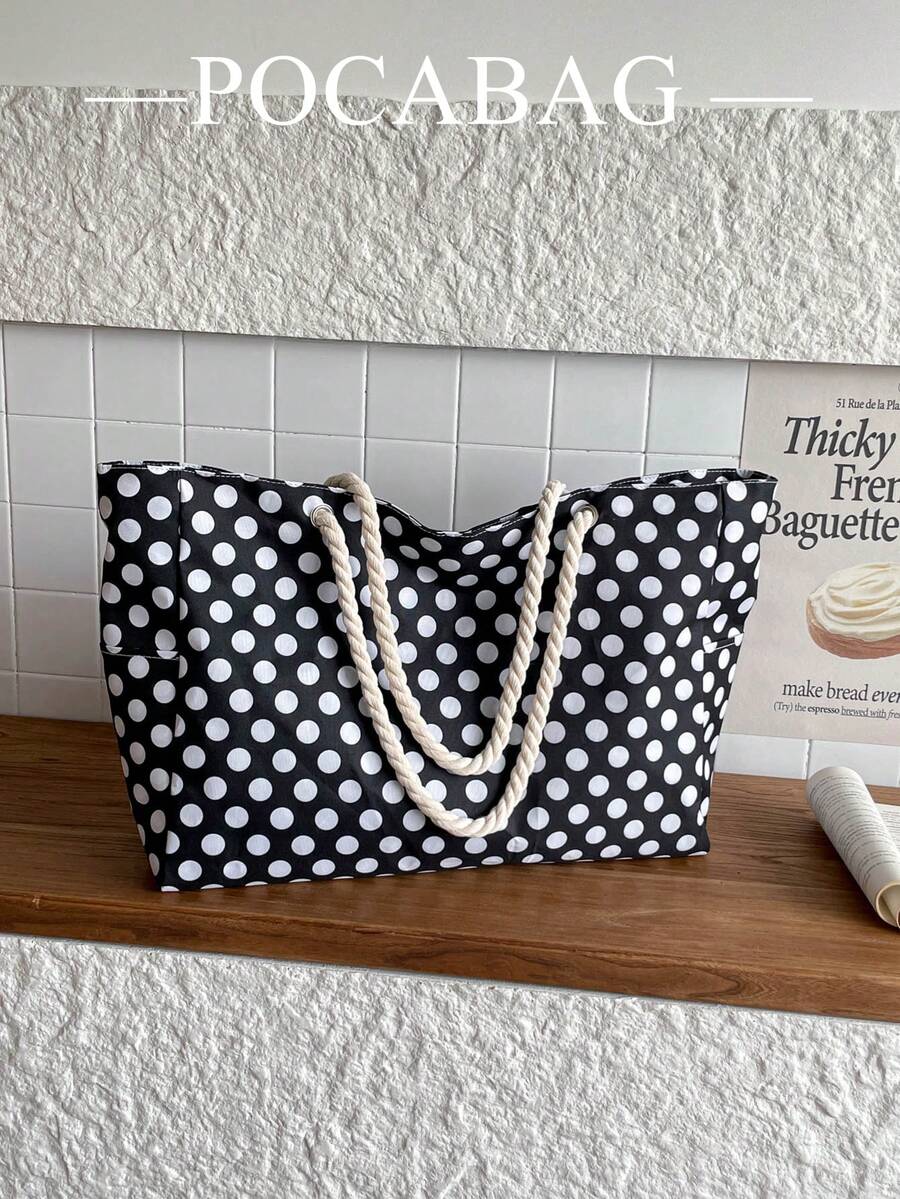 Women's Beach Bag, Large Waterproof Beach Tote, Zipper Closure, Waterproof Sand-Proof Pool Bag, Large Tote Bag (Random Pattern)