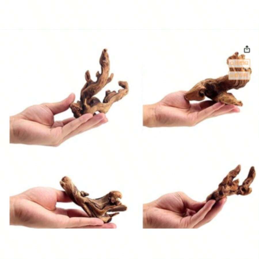 Natural Driftwood For Aquarium Decor Fish Tank Decorations Reptile Decor Driftwood Decor, 4 Pieces 7"-11" Assorted Driftwood Branch - View 1