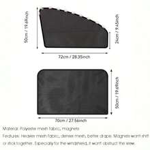 4pcs/2pcs Foldable Car Sunshade, Includes Front And Rear Windows, Magnetic Attachment, Effectively Blocks Sunlight And Reduces Glare, Suitable As Gift For Friends, Graduation Gift, Back To School Gift, Christmas Decoration, Valentine's Day Gift, Gift For Parents, Halloween, Thanksgiving, Personalized Gift, Birthday Gift, New Year Gift - A - View 10