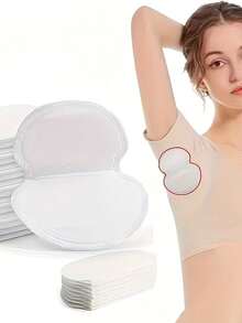 100/50/1pc Unisex Invisible Sweat Pads, Absorbent Deodorizing Pads, Washable Breathable Invisible Sweat Patches, Clothing Sweat Pads, Underarm Sweat Pads, Suitable For Sports, Travel And Other Outdoor Activities, Can Be Used As Stickers, Summer Essential, Back To School Essential, Travel Essential, Sweat Pads, Wedding, - Multiple Colors - View 3