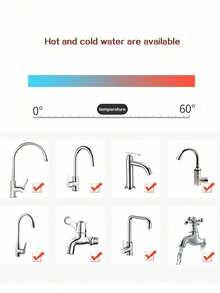 1pc Universal Kitchen Faucet Extension Hose With 360° Rotating Aerator, Anti-Splash Water-Saving Faucet Nozzle, Flexible Sink Spray Head Attachment, One-Click Faucet Extension Tube, Suitable For Kitchen And Bathroom, Housewarming Gift - Kitchen Accessories - Kitchen Faucet - Multicolor - View 3