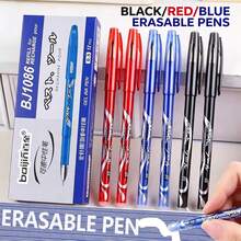 12pcs/Box Erasable Gel Pens For Writing, Drawing And Sketching, Erasable Mistake, Highlighting, Marker, Neutral Pen With Built-In Eraser - Erasable Gel Pens [12 Pens Per Box] - View 9