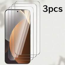 3 قطع/عبوة، متوافق مع Redmi 17 4G/17 5G/13C/14C/15C/A5/15/A7 Pro/17C واقي شاشة زجاجي مقسى عالي الدقة بتغطية كاملة، فيلم مضاد للخدش، حماية الهاتف، وضوح عالي، سطح ناعم، مادة مقاومة للتحطم، زجاج متين، مضاد للخدش ومضاد للسقوط، حساس للغاية، تشغيل سلس، واقي شاشة - شفاف - مشاهدة 5