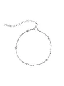 1pc Thin Chain Bracelet, Versatile All-Match Fine Bracelet Style With Scattered 3D Gold Bead Decor, Lazy European & American Luxury Elegant Style, Vintage Gold Color, Suitable For Yellow Skin Tone Women, Beach Vacation, Commute, Office, Date, Qixi Festival, New Year's Eve, Anniversary Gift Accessory - Bracelet - View 8