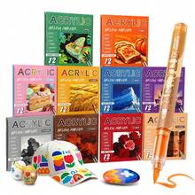 Direct Liquid Acrylic Soft Tip Marker Set, 10 Theme Color Series 120 Colors, Soft And Bouncy Pen Tip With Delicate And Controllable Lines, Student Art Professional Painting Character Brush Set, Graffiti Coloring DIY Animation Character Hand-Drawn Marker, Suitable For Glass, Plastic, Metal, Cardstock, Clothing And Other Surfaces, Suitable For Students - Marker - View 2