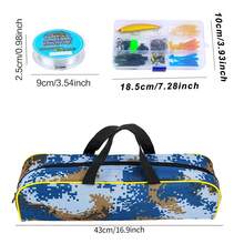 All-In-One 1.8M Telescopic Fishing Gear Set With Spinning Reel, Full Fishing Tackle Accessories Storage Hand Bag, Ideal For Lake River Sea Outdoor Fishing Starters - Blue - View 5