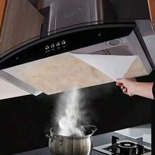White Multi-Function Kitchen Range Hood Oil Baffle/Oil Filter/Disposable Oil Absorbing Film (5m X 0.46m) - Heat Resistant & Oil-Proof; Can Be Cut To Fit Various Range Hood Sizes; Suitable For Home Use. - Multicolor - View 2