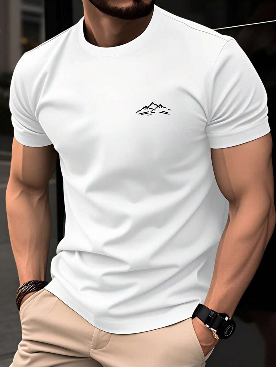 Men Outdoor Tees & Tanks - 白色 - 查看 1