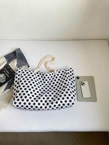 Women's Beach Bag, Large Waterproof Beach Tote Bag With Zipper, Waterproof Sandproof Pool Bag, Large Tote Bag (Random Pattern) - White - View 11