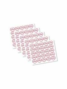 Creative Mariu Etiquetas Agradecimiento, Forma Corazón, Calcomanía, Sticker - Modelo 1 - Ver 7