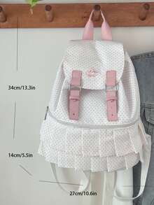 Mochila de Lunares de Moda con Cordón - Multicolor - Ver 4