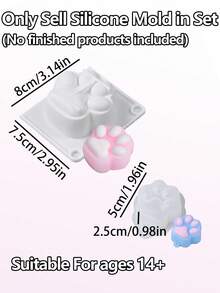 Taba DIY 套件，DIY 珠寶製作套裝，1:1 AB 液態矽膠附 3 個模具，可製作超柔軟凝膠手工 DIY 套件，生日節日禮物派對小禮，適合愛好者 DIY 手作，初學者理想選擇 - set - 查看 3