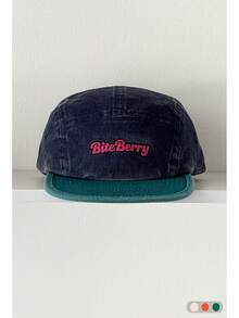 Vintage Letter Baseball Cap For Women, All-Season Student Versatile Duck Bill Hat, Breathable Wide Brim Mesh Cap, Niche Colorblock Flat Brim Duck Bill Cap, Soft Top Large Embroidered Letter Streetwear Brand Baseball Cap, Face-Slimming Skater Hippie Chicks Style - Multicolor - View 9