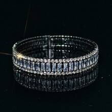 1 Peça Pulseira de Estilo Minimalista Luxuoso Banhada a Ouro 18K de Cobre, Adequada para Uso Diário - Multicolorido - Visão 11