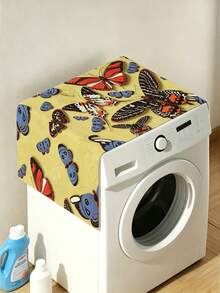 1pc Junma Flower Washing Machine Dust Cover, Furniture Washing Machine Dust Cover, Anti-Stain Dust Cover, Washable Refrigerator Dust Cover, Household Dust Cover, High Appearance Level Dust Cover - Multicolor - View 12
