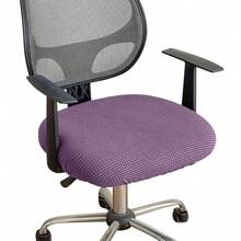 1PC Waffle Knit Office Chair Cover, Universal Computer Chair Seat Cover, Multiple Colors Available, Pet-Friendly, Stretchable Machine Washable Soft Fabric, Suitable For Bedroom, Home Office, Meeting - 1PC - View 27