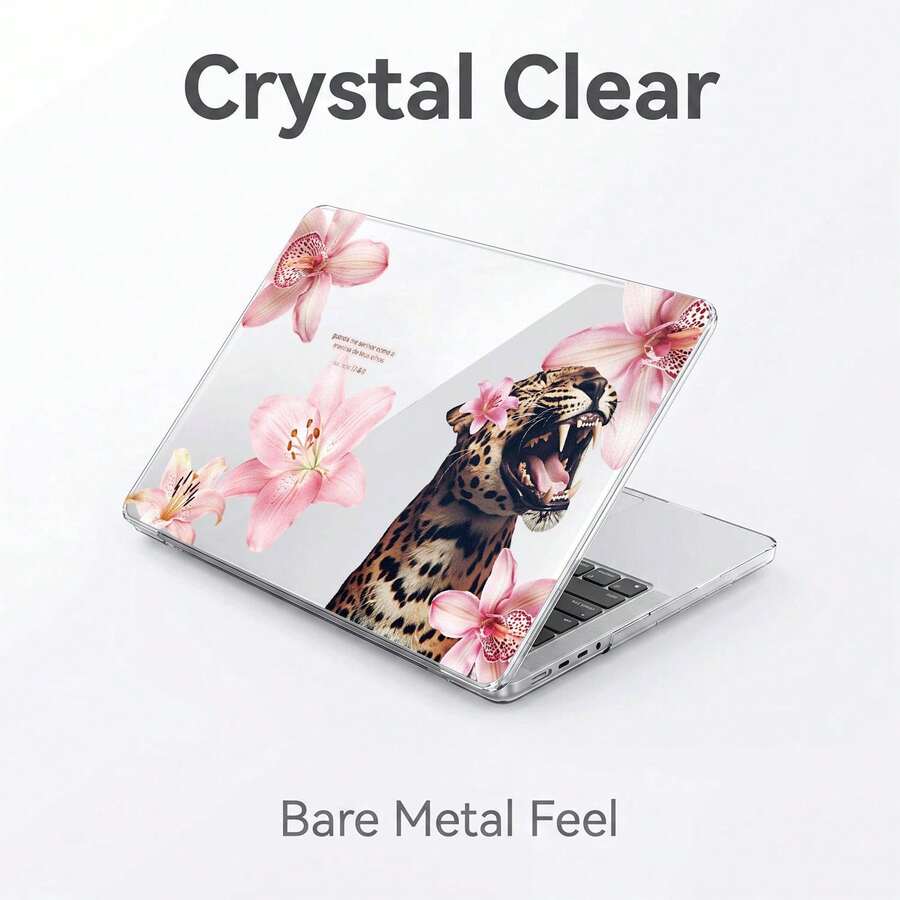 2-Piece Clear Crystal Shockproof Protective Case Compatible With Macbook, Full Transparent Hard PC Cover With Cooling Vents, Snug Fit Laptop Shell, Compatible With 13 Neo/13.3 Air/13.3 Pro/13.6 Air/14.2 Pro/15 Air/16.2 Pro - View 1