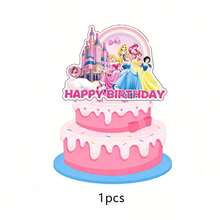 Hasbro Princess Cake Decoration Set, 25 Cartoon Cake Toppers, Girls' Princess-Themed Birthday Party Decorations - Multicolor - View 9