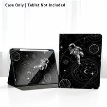 太空人與星月圖案 1 件翻蓋式桌面平板保護殼，附筆槽，相容 Honor 8/9/10/X8/X8A/X9/X8Pro/X9Pro/X9A/Matepad Pro/Matepad SE 11/Matepad 11/Apple 10th Gen/11 2025 (A16) 及 A9 等熱門機型 - 款式6 - 查看 8