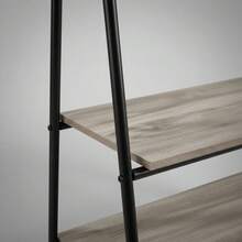 KIWI MOBLEKIT | Free-Standing And Expandable Clothes Racks In Metal And Wood, Clothing With Adjustable Options, With Wheels Or Shelves, Organizers For Bedroom, Entryway And Home - 黑色置物架 80x40x160厘米 - 查看 7