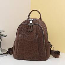 LECEY Women's Simple Backpack - Coffee - View 4