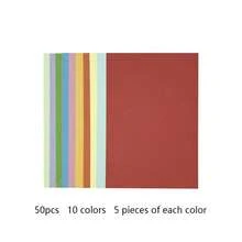 50/100 Sheets Colorful A4 Paper, 10 Colors, Suitable For Color Copying, Printing, Origami And Handicraft - Multicolor - View 11