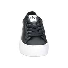 CALVIN KLEIN | Zapatillas Calvin Klein para Mujer – Deportivas Negras con Suela Blanca – Sneakers con Cordones – Plataforma Media y Cómoda – Combinables – Modelo HW0HW03159BDS - Negro - Ver 3