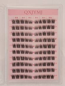100pcs C-Curl Self-Adhesive Eyelash Clusters (Natural Thickened Thin Band Lashes, Can Achieve Self-Extension And Eye-Enlarging Effect) Eyelash Clusters, Individual Lashes, Eyelashes, False Eyelashes - View 6