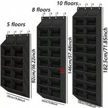 Over-The-Door Hanging Storage Rack, Durable Oxford Fabric Material, Organizes 20+ Pairs Shoes Boots Sneakers Heels, Space-Saving Closet Organizer, Perfect Gift For Home Organization - View 11